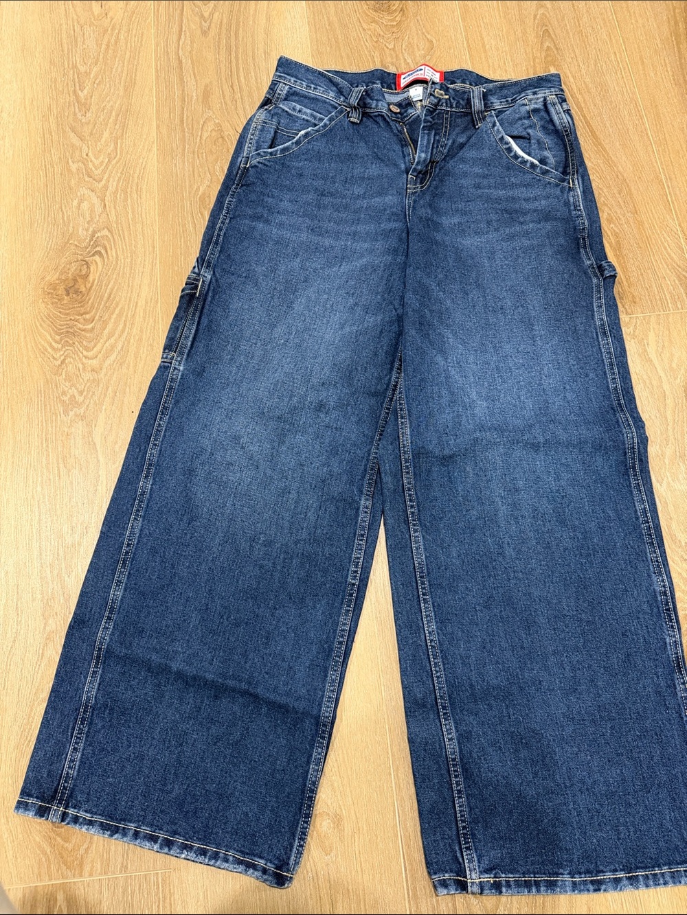 Old Navy Wide Leg Jeans in Dark Blue Denim